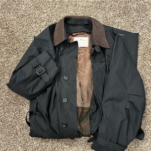 London Fog Black Trenchcoat